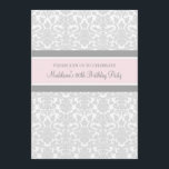 Einladungen zur 80. Geburtstagsparty von Gray Dama<br><div class="desc">Individuelle 80. Geburtstagsparty Einladungen in eleganten hellpastellfarbenen rosa,  grauen und weißen klassischen Blumenmotiven Vintagen Muster. Fügen Sie Ihren Namen und Ihre Party-Details für eine einzigartige und stilvolle Geburtstagsfeier-Einladung hinzu.</div>