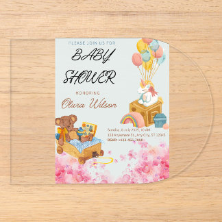 Einladungen zur Babyparty individuell anpassbar