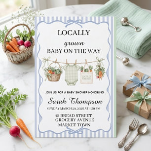 Einladungen zur Babyparty 'Lokal Gewachsen' Rust