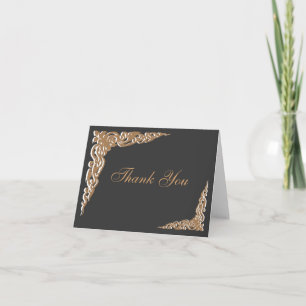 Einladungen zur Black Gold Hochzeit