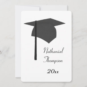 Einladungen zur Black Graduation Cap und Tassel