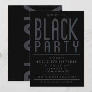 Einladungen zur Black Party