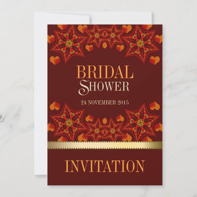 Einladungen zur Bridal-Dusche von Herbst-Liebe (Vorderseite)