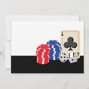 Einladungen zur Casino-Nacht-Party