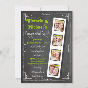 Einladungen zur Chalkboard Film Strip-Gruppe