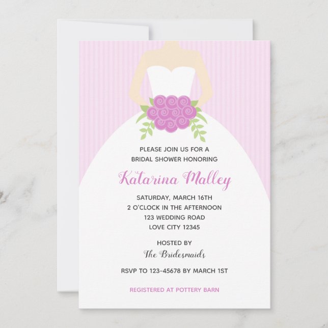 Einladungen zur Dusche von Lilac Bridal (Hochzeits (Vorderseite)