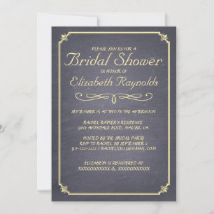 Einladungen zur Golddusche von Chalkboard
