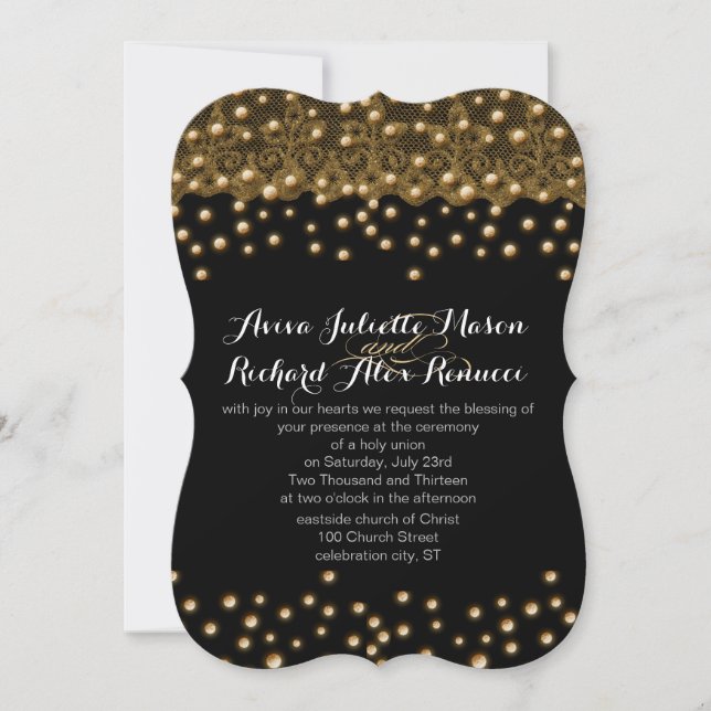 Einladungen zur Goldhochzeit (Vorderseite)