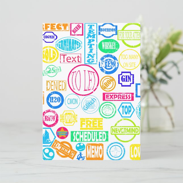 Einladungen zur Grunge Briefmarke (Von Creator hochgeladen)