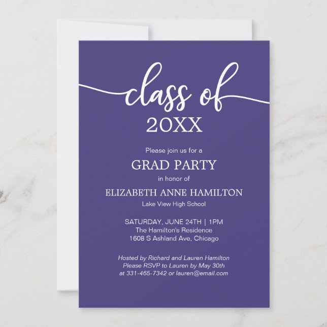 Einladungen zur Gruppe "High School Graduation Par (Vorderseite)