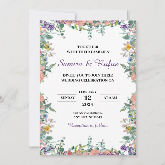 Einladungen zur Hochzeit (Vorderseite)