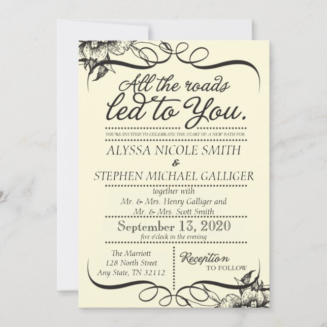 Einladungen zur Hochzeit (Vorderseite)