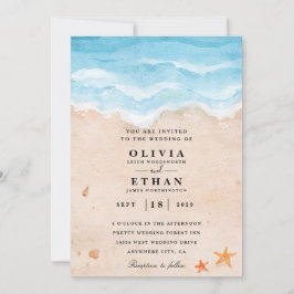 Einladungen zur Hochzeit am Strand