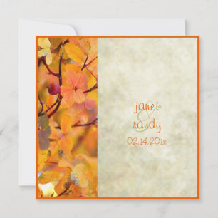 Einladungen zur Hochzeit im Herbst