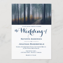 Einladungen zur Hochzeit im Herbst der einfachen W