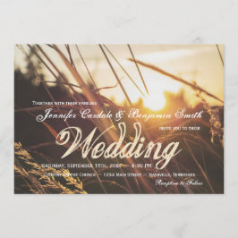 Einladungen zur Hochzeit im Herbst im Herbstfeld