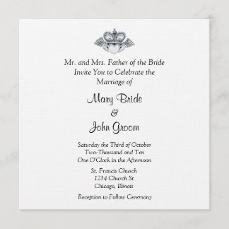 Einladungen zur Hochzeit von Claddagh