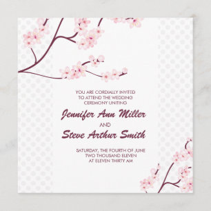 Einladungen zur Hochzeit von Kirsch-Blossom
