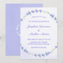 Einladungen zur Hochzeit von Lavender Watercolor