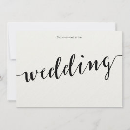 Einladungen zur Hochzeit von Schwarz-Weiß-Kalligra