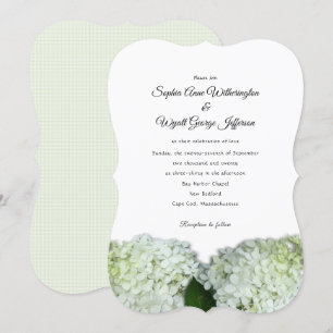 Einladungen zur Hochzeit von White Hydrangea