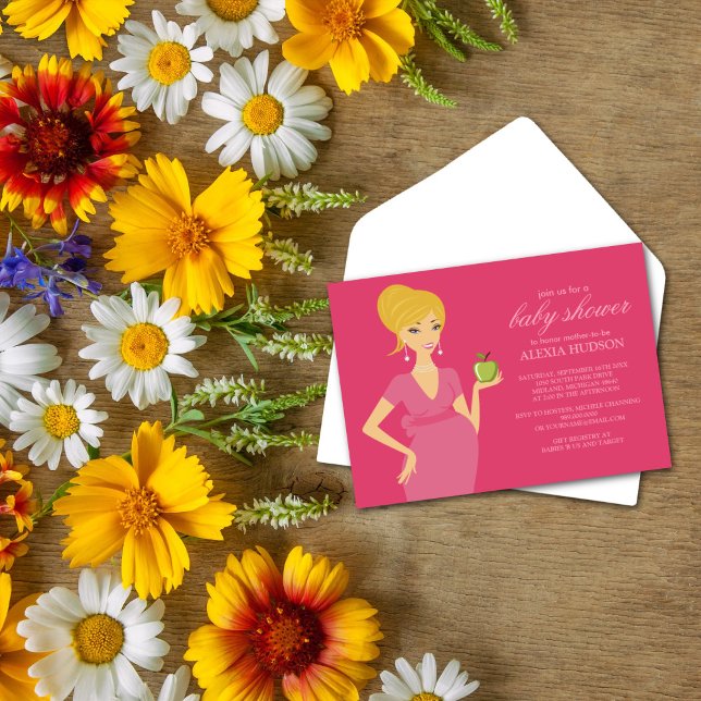 Einladungen zur Kinderdusche {Pink} (Von Creator hochgeladen)