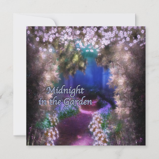 Einladungen zur lila Mondlicht-Prom (Vorderseite)