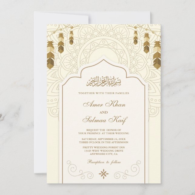 Einladungen zur moslemischen Hochzeit (Vorderseite)