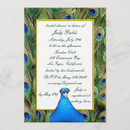 Einladungen zur Peacock Bridal Dusche