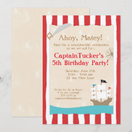Einladungen zur Pirate Birthday Party