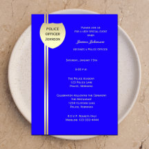 Einladungen zur Polizeischule Abzeichen