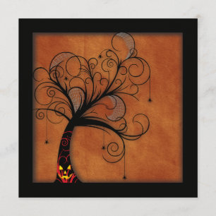 Einladungen zur Spuk Waldhochzeit