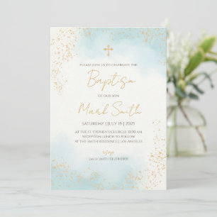 Einladungen zur Taufe Boy & Boy Christening