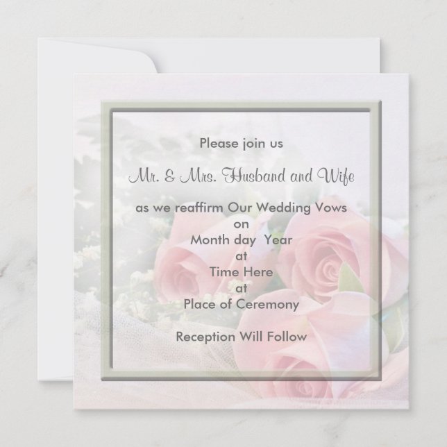 Einladungen zur Verlängerung von Hochzeitstipendie (Vorderseite)