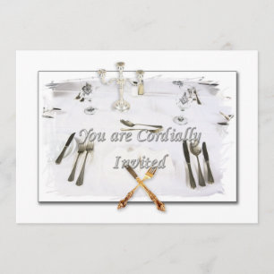 EINLADUNGS-ABENDESSEN-KARTEN EINLADUNG