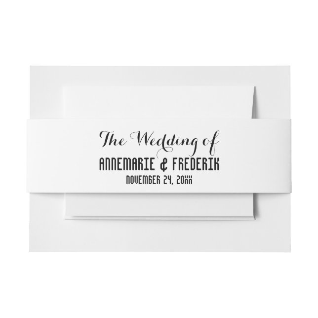 Einladungs Banderolen (Vorderseite Beispiel)