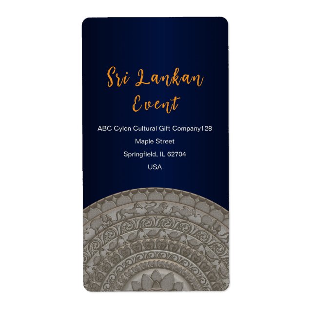 Einladungs-Design in Sri Lanka (Vorne)