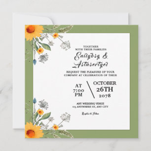 Einladungs-Design-Templa für die Hochzeitfarbenkar Einladung