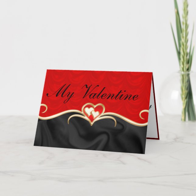 Einladungs-extravagante Valentinstag-Karte geklapp Einladung (Vorderseite)