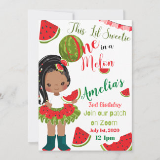 Einladungs-Karte im Melon Online Geburtstag