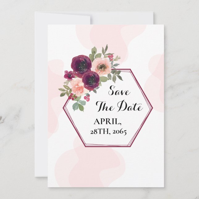 Einladungs-Kartendesign für die Hochzeitsplatte Einladung (Rückseite)