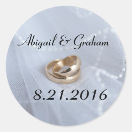 Einladungs-Siegel für Hochzeiten Runder Aufkleber