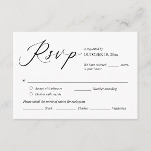 Einladungs-UAWG für Hochzeiten, Karte mit Optionen