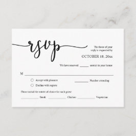 Einladungs-UAWG für Hochzeiten, Karte mit Optionen