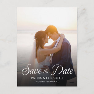 EINLADUNGSFOTO Hochzeit speichern Datum Postkarte