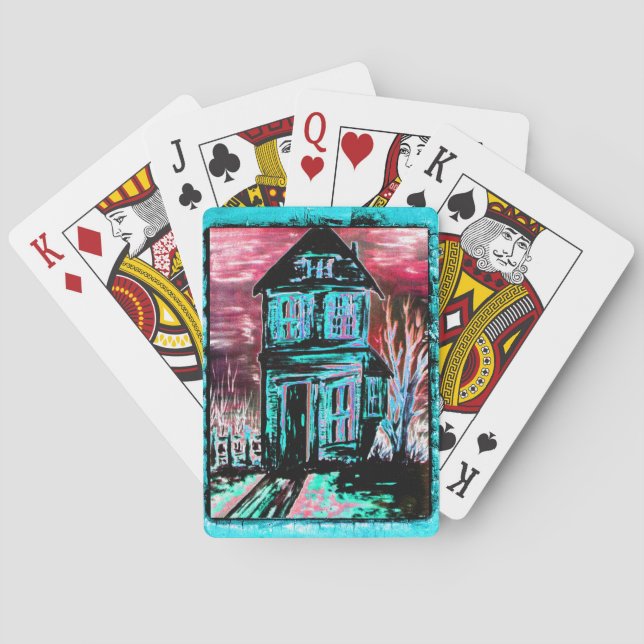 Einladungshaus Spielkarten (Rückseite)
