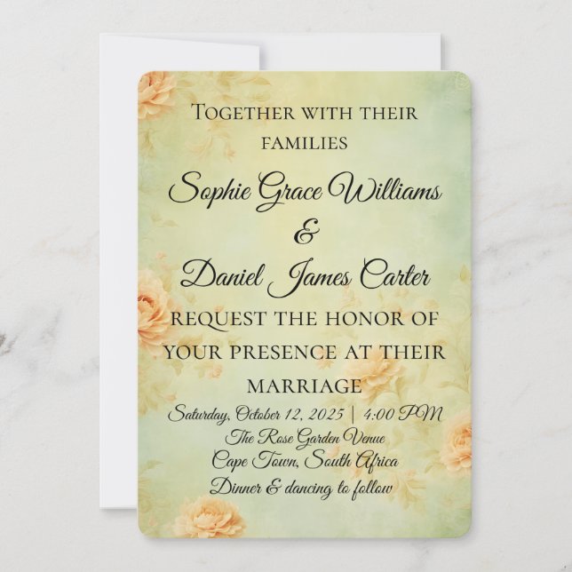 Einladungskarte (Vorderseite)