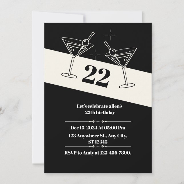 Einladungskarte (Vorderseite)