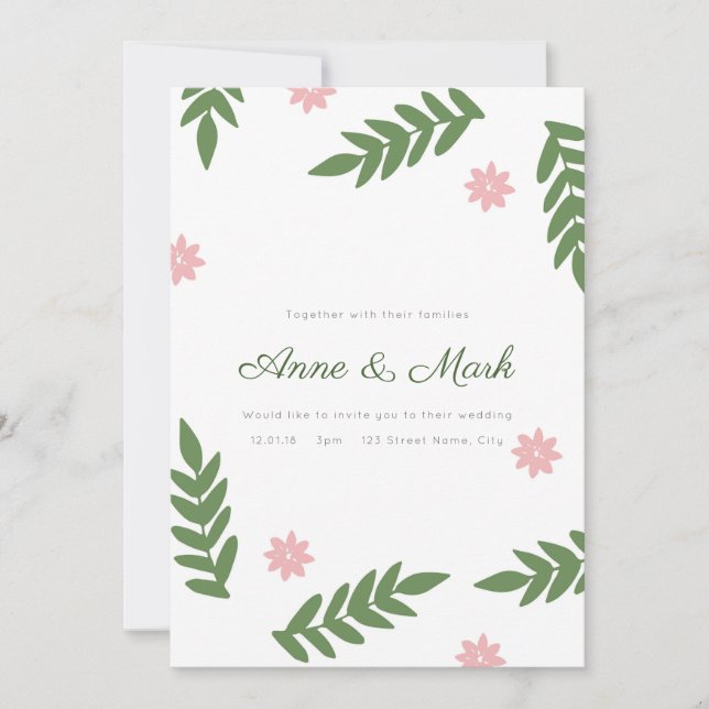 Einladungskarte (Vorderseite)