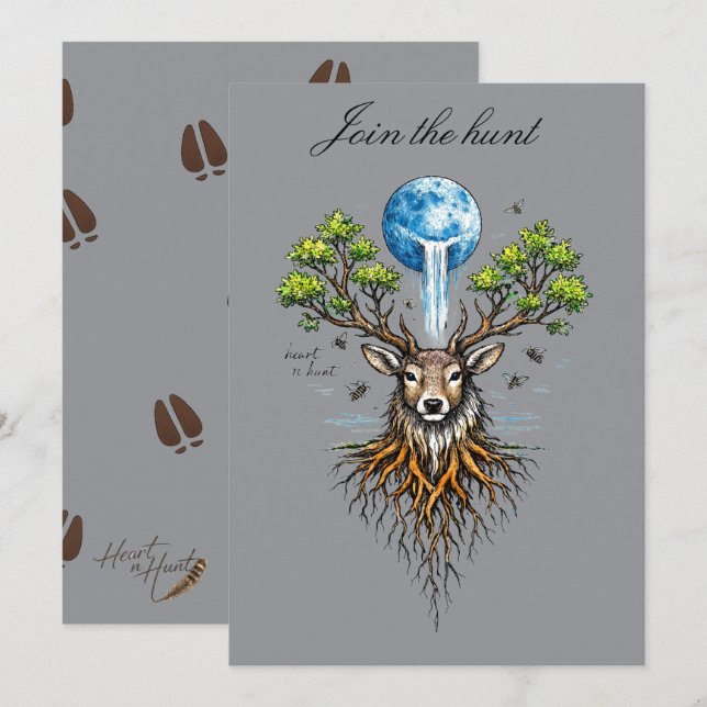 Einladungskarte (Vorne/Hinten)